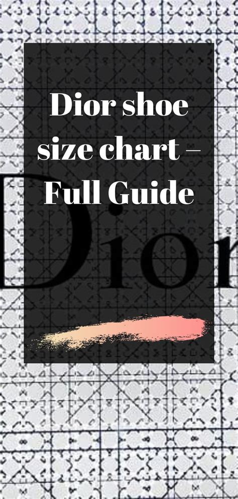 dior shoe size chart|dior sneakers size chart.